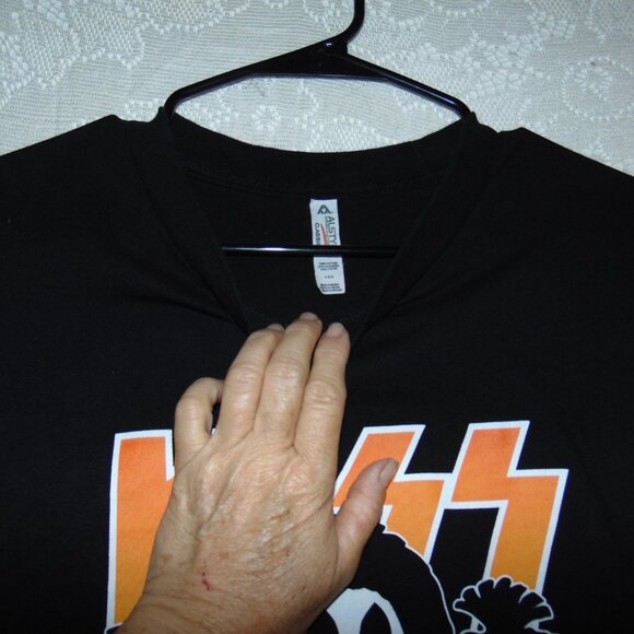 Kiss X Mini Lego Four Faces T-Shirt Men's Size L Rock Band Graphic T-Shirt Tee - Picture 6 of 8